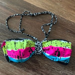 Old Navy Neon bikini top Sz S EUC